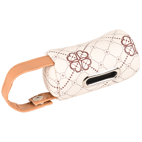Flamingo Bag Holder Vito ФЛАМІНГО ВІТО сумка-диспенсер з пакетами для збору фекалій собак , Бежевий см фото 1
