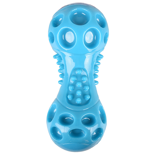 Flamingo Wido Dumbbell ФЛАМІНГО ВІДО ГАНТЕЛЬ іграшка з пищалкою для собак , 5,7 см х 5,7 см х 14,2 см см., Блакитний см фото 1