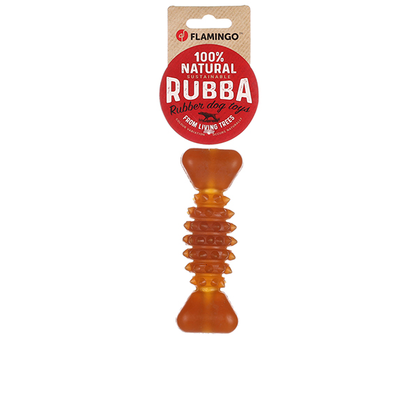 Flamingo Rubba Bone ФЛАМІНГО КІСТКА ГУМОВА З ШИПАМИ іграшка для собак , M см фото 1