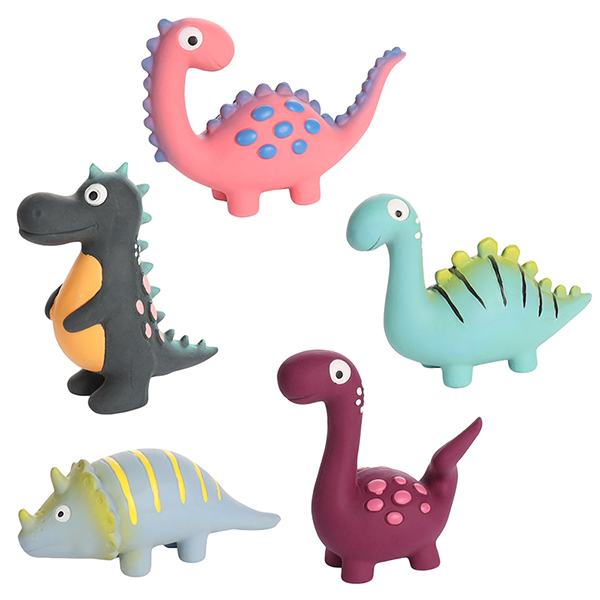 Flamingo Puga Dino ФЛАМІНГО ПУГА ДИНОЗАВР латексна іграшка з пищалкою для собак , В асортименті см фото 1