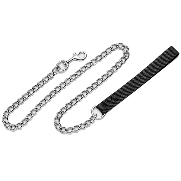 Coastal Titan Chain Dog Leash КОСТАЛ ПОВІДЕЦЬ-ЛАНЦЮЖОК для собак, ланка 2мм , Чорний см., 0,6 см х 1,2 м см фото 1