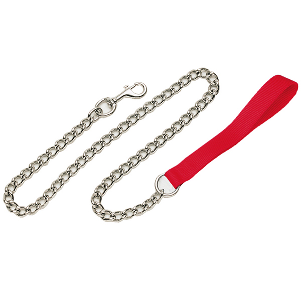 Coastal Titan Chain Dog Leash КОСТАЛ ПОВІДЕЦЬ-ЛАНЦЮЖОК для собак, ланка 2мм , Червоний см., 0,6 см х 1,2 м см фото 1