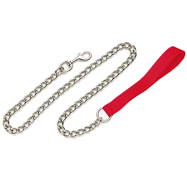 Coastal Titan Chain Dog Leash КОСТАЛ ПОВІДЕЦЬ-ЛАНЦЮЖОК для собак, ланка 4мм , Червоний см., 1,3 см х 1,2 м см фото 1