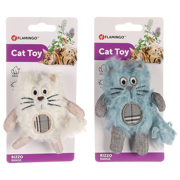 Flamingo Rizzo Cat ФЛАМІНГО РІЦЦО КОТ шурхотлива іграшка з котячою м’ятою для котів , В асортименті см фото 1