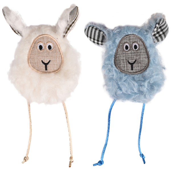 Flamingo Rizzo Sheep ФЛАМІНГО РІЦЦО ОВЕЧКА шурхотлива іграшка з котячою м’ятою для котів , В асортименті см фото 1