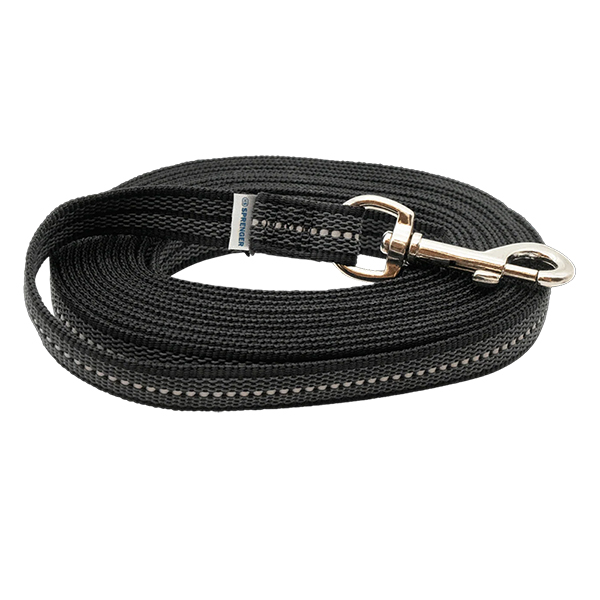 Sprenger Rubberized Leash with Handle СПРЕНГЕР ПРОГУМОВАНИЙ ПОВІДЕЦЬ із ручкою для собак , Чорний см., 1,9 см х 500 см см фото 1