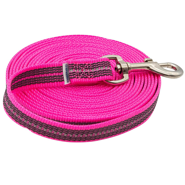 Sprenger Rubberized Leash without Handle СПРЕНГЕР ПРОГУМОВАНИЙ ПОВІДЕЦЬ без ручки для собак , Рожевий см., 2 см х 1000 см см фото 1