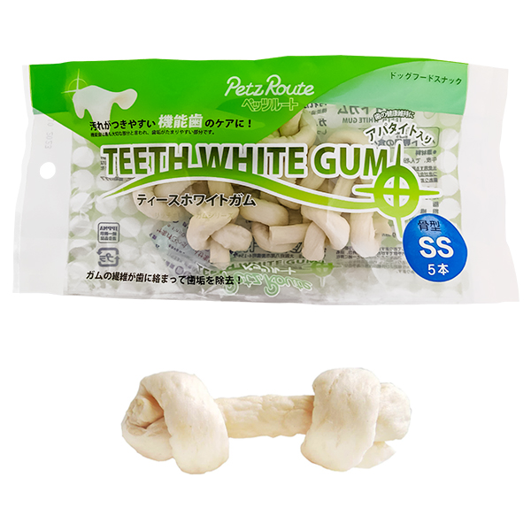 Petz Route Teeth White Gum ПЕТС РУТ КІСТКА ДЛЯ ЧИЩЕННЯ ЗУБІВ жувальні ласощі для собак , SS кг., см фото 1