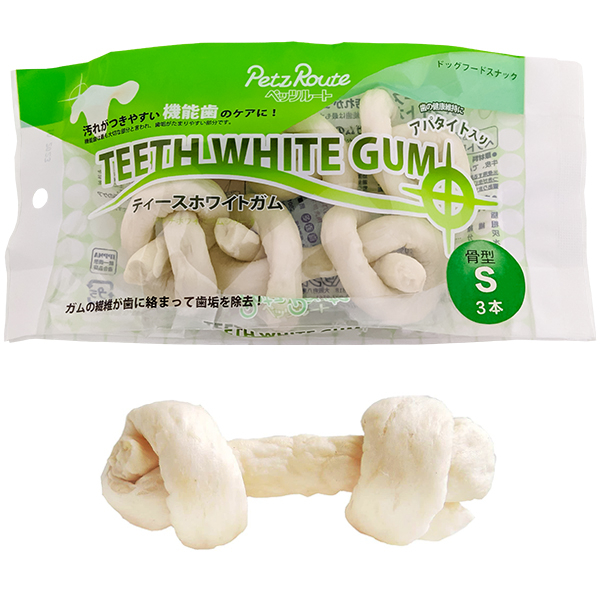 Petz Route Teeth White Gum ПЕТС РУТ КІСТКА ДЛЯ ЧИЩЕННЯ ЗУБІВ жувальні ласощі для собак , S см., см фото 1