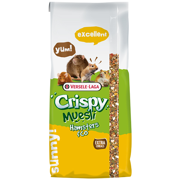 Versele-Laga Crispy Muesli Hamster ВЕРСЕЛЕ-ЛАГА КРІСПІ МЮСЛІ ХОМ’ЯК мюсли корм для хом’яків, щурів, мишей, піщанок , см