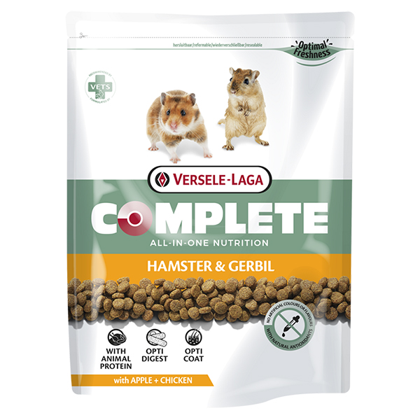 Versele-Laga Complete Hamster & Gerbil ВЕРСЕЛЕ-ЛАГА КОМПЛІТ ХОМ’ЯК ПІЩАНКА повнораціонний екструдований корм для хом’яків і піщанок