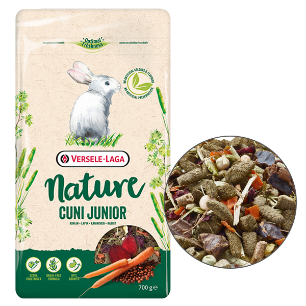 Versele-Laga Nature Cuni Junior ВЕРСЕЛЕ-ЛАГА НАТЮР КРОЛЕНЯ суперпреміум беззерновий корм для кроленят
