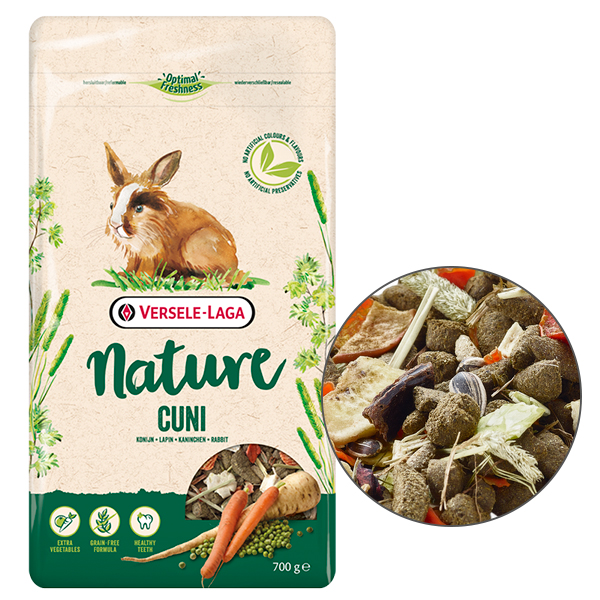 Versele-Laga Nature Cuni ВЕРСЕЛЕ-ЛАГА НАТЮР КУНІ суперпреміум беззерновий корм для кроликів , см