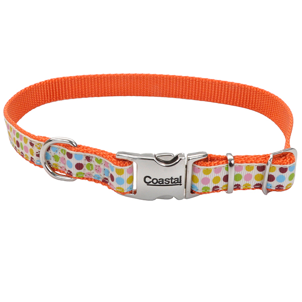 Coastal Pet Attire Ribbon КОСТАЛ РІББОН нашийник для собак, 1.6х30см , Крапка см., 1,6 см х 20 - 30 см см фото 1