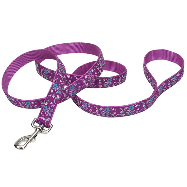 Coastal Pet Attire Ribbon КОСТАЛ РІББОН повідець для собак, 1.6смХ1.2м , Орхідея букет см., 1,6 см х 1,2 м см фото 1