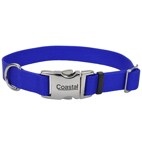 Coastal Metal Buckle КОСТАЛ ТИТАН БАКЛ нашийник для собак, 2х36-51см , Cиній см., 2 см х 36 - 51 см см фото 1