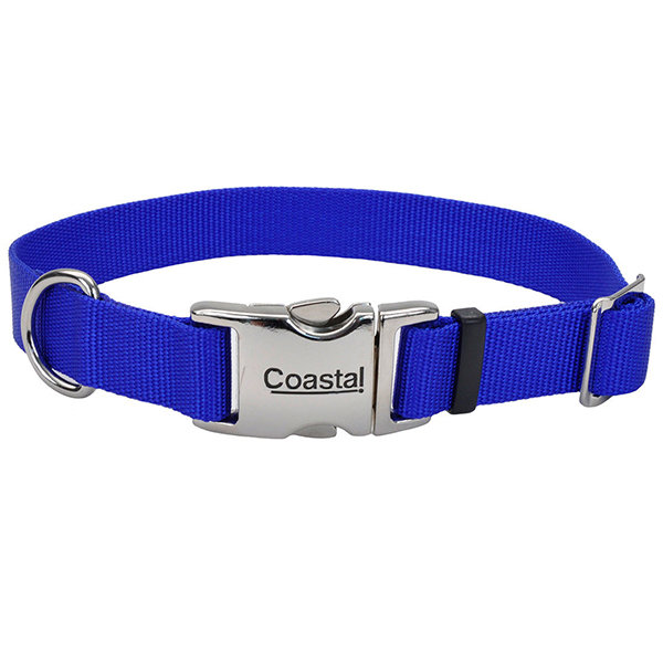 Coastal Metal Buckle КОСТАЛ ТИТАН БАКЛ нашийник для собак, 2.5х46-66см , Cиній см фото 1