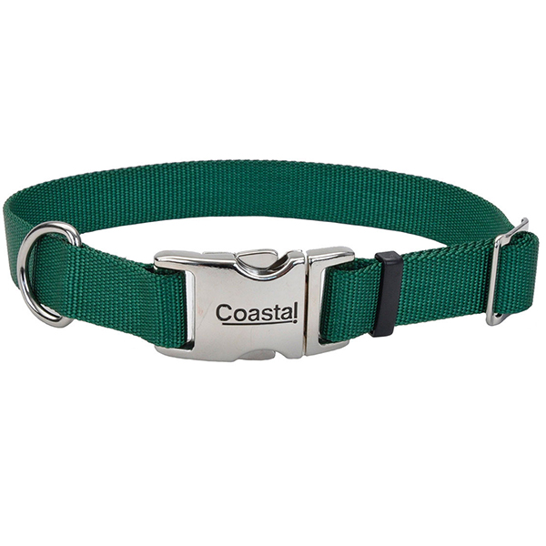 Coastal Metal Buckle КОСТАЛ ТИТАН БАКЛ нашийник для собак, 2.5х46-66см , Хакі см фото 1