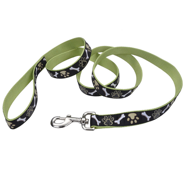Coastal Pet Attire Ribbon КОСТАЛ РІББОН повідець для собак, 2.5смХ1.8м , Коричневі лапки см., 2,5 см х 1,8 м см фото 1