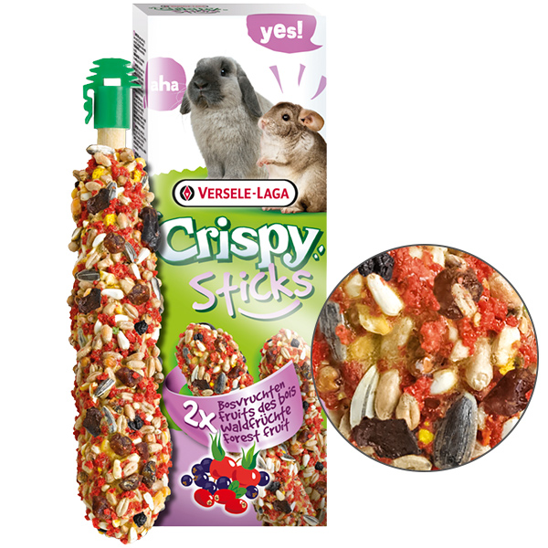 Versele-Laga Crispy Sticks Forest Fruit ВЕРСЕЛЕ-ЛАГА КРІСПІ ЛІСОВІ ФРУКТИ ласощі для кроликів, шиншил 2х