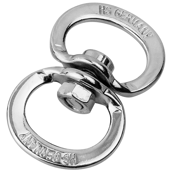Sprenger Double Swivel СПРЕНГЕР ПОДВІЙНЕ ПОВОРОТНЕ КІЛЬЦЕ для нашийника собак, нікельована сталь , 16 мм см., Нікельована сталь см фото 1