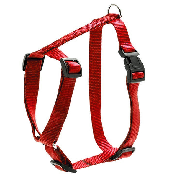 Flamingo Art Sportiv Harness ФЛАМІНГО АРТ СПОРТІВ шлея для собак, нейлон , 2,5 см х 65 - 100 см см., Червоний см фото 1