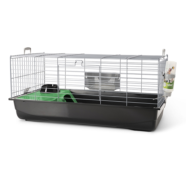 Savic Nero 3 De Luxe САВІК НЕРО 3 ДЕЛЮКС клітка для морських свинок, карликових кроликів , 100 см х 50 см х 47 см см., Колір решітки теплий сірий см