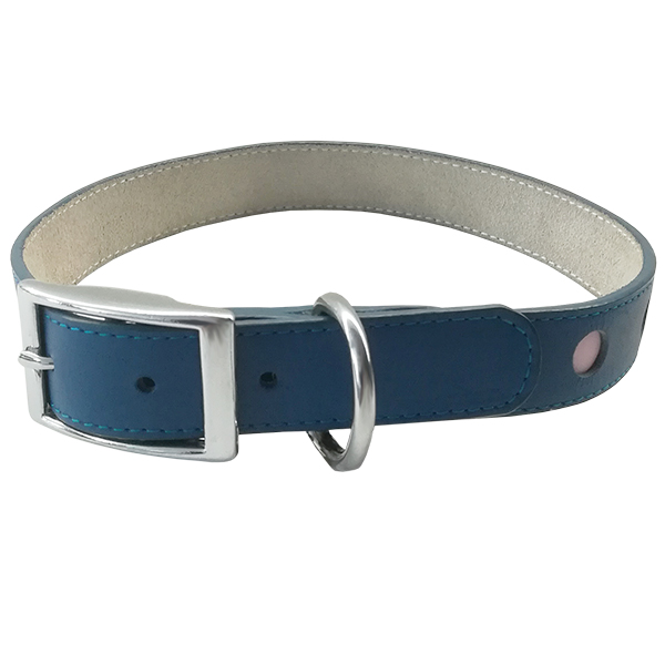 Coastal TOO! Cut Out Dots КОСТАЛ шкіряний нашийник для собак , Cиній см., 2,5 см х 55 см см фото 1