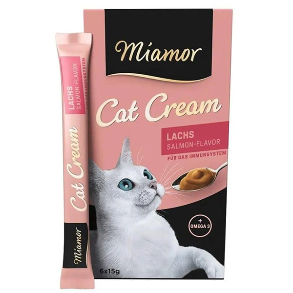 Miamor Cream Lachs МІАМОР ЛОСОСЬ крем рідкі ласощі для котів , 6 од. х см фото 1