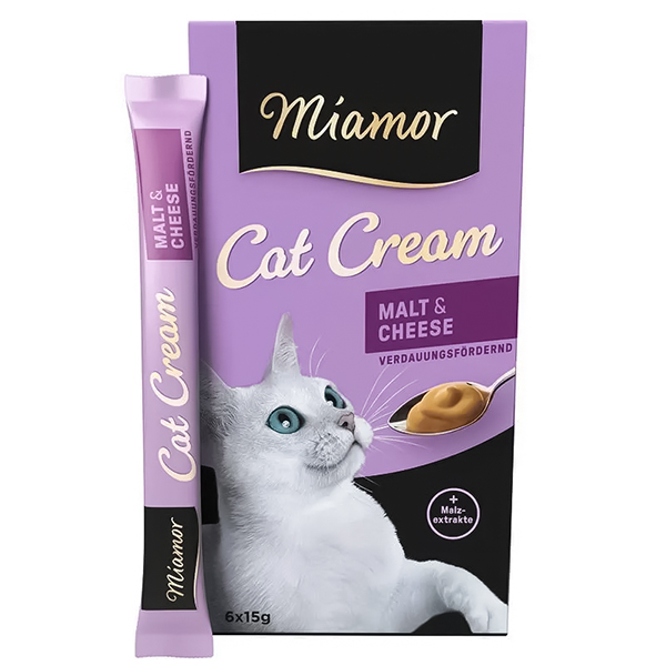 Miamor Cream Malt МІАМОР ВЕРШКИ З СИРОМ крем рідкі ласощі для котів , 6 од. х см фото 1
