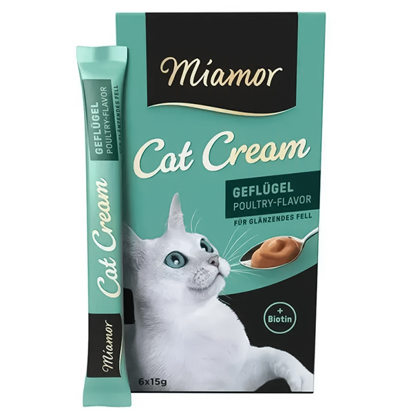 Miamor Cream Gefl&uuml;gel МІАМОР ПТИЦЯ крем рідкі ласощі для котів , 6 од. х см фото 1
