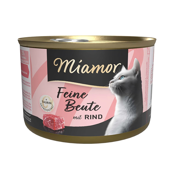 Miamor Feine Beute mit Rind МІАМОР ФАЙНЕ БАЙТЕ ЯЛОВИЧИНА беззерновий повнораціонний вологий корм для котів фото 1