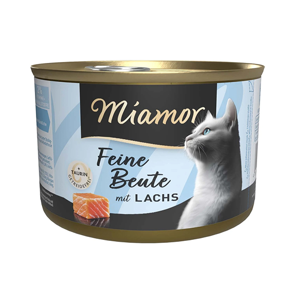 Miamor Feine Beute mit Lachs МІАМОР ФАЙНЕ БАЙТЕ ЛОСОСЬ беззерновий повнораціонний вологий корм для котів фото 1