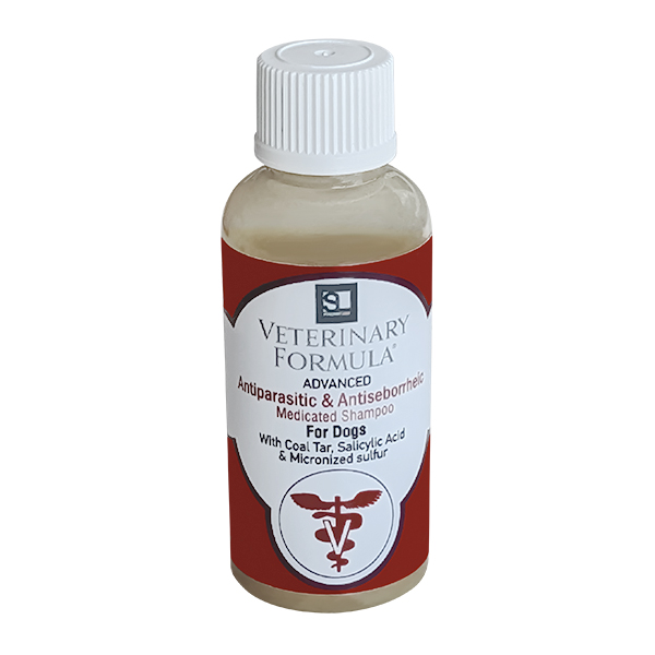 Veterinary Formula CC Antiparasitic & Antiseborrheic Shampoo ВЕТЕРИНАРНА ФОРМУЛА АНТИПАРАЗИТАРНИЙ і АНТИСЕБОРЕЙНИЙ дерматокосметичний шампунь для собак, з дьогтем, сіркою, саліциловою кислотою фото 1
