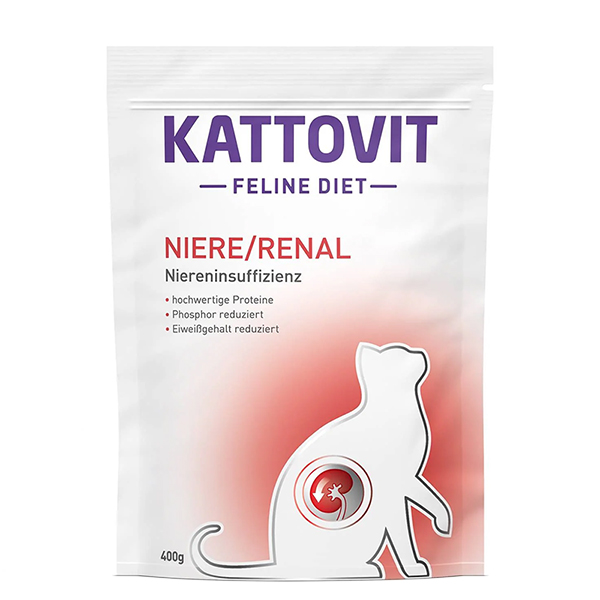 Kattovit Veterinary Niere Renal КАТТОВІТ РЕНАЛ дієтичний сухий корм для котів із захворюваннями нирок фото 1