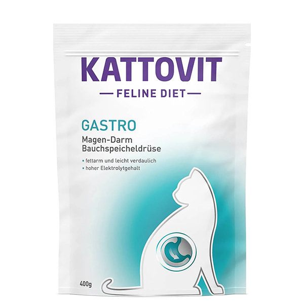Kattovit Veterinary Gastro КАТТОВІТ ГАСТРО дієтичний сухий корм для котів із захворюваннями шлунково-кишкового тракту та підшлункової залози фото 1