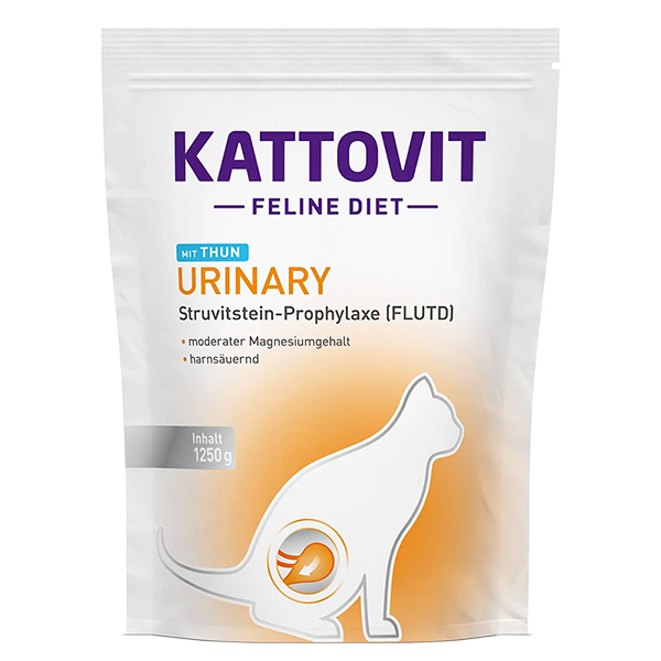 Kattovit Veterinary Urinary mit Thun КАТТОВІТ УРІНАРІ ТУНЕЦЬ дієтичний сухий корм для котів із захворюваннями нижніх сечовивідних шляхів фото 1