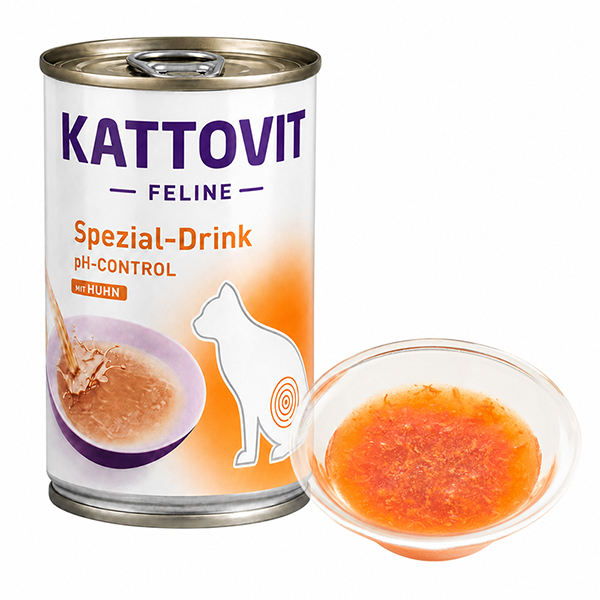 Kattovit Veterinary Urinary Drink КАТТОВІТ УРІНАРІ дієтичний напій для котів із захворюваннями нижніх сечовивідних шляхів, банка фото 1