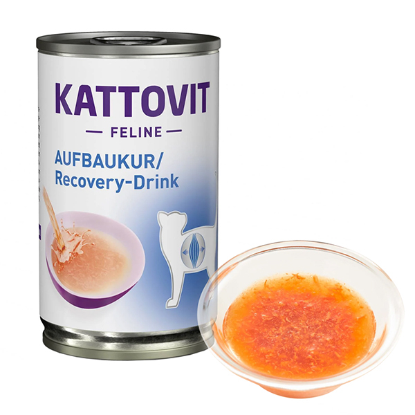 Kattovit Veterinary Recovery КАТТОВІТ РЕКАВЕРІ дієтичний напій для котів у період відновлення, банка фото 1
