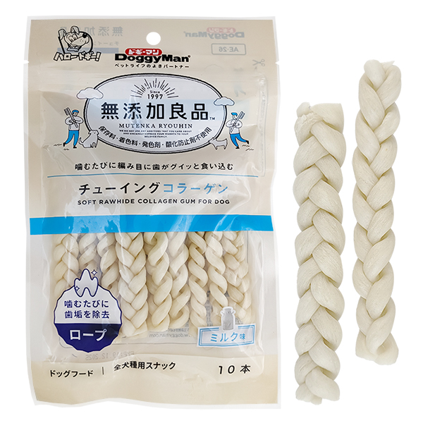 DoggyMan Collagen Gum Twist ДОГГІМЕН КОСИЧКА З КОЛАГЕНОМ жувальні ласощі для собак , 10 од см фото 1