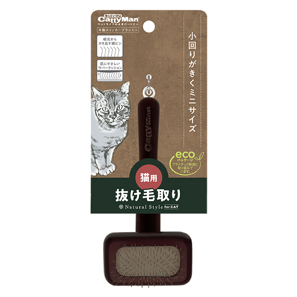 Cattyman NSC Slicker Brush КЕТТІМЕН ПУХОДЕРКА СЛІКЕР для котів і собак малих порід , XXS кг., 13 см х 5 см х 3,5 см см