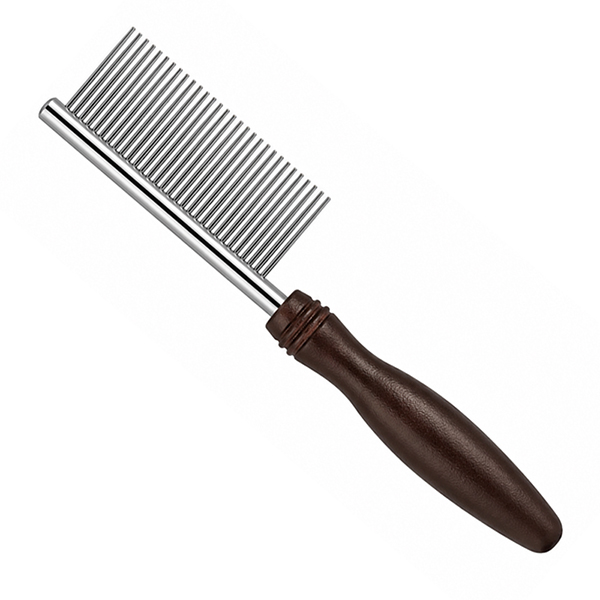 DoggyMan NSD Fine Teeth Comb With Handle ДОГГІМЕН ГРЕБІНЕЦЬ з дрібними зубцями та ручкою для собак , SS кг фото 1