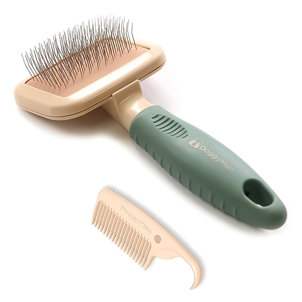 DoggyMan BS Slicker Brush ДОГГІМЕН СЛІКЕР ПУХОДЕРКА для собак і котів , XXS см., 5,5 см х 12 см х 3 см см