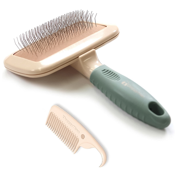 DoggyMan BS Slicker Brush ДОГГІМЕН СЛІКЕР ПУХОДЕРКА для собак і котів , S см., 8,5 см х 13,5 см х 3 см см фото 1