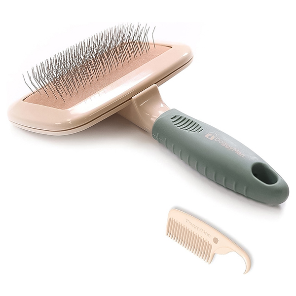 DoggyMan BS Slicker Brush ДОГГІМЕН СЛІКЕР ПУХОДЕРКА для собак і котів , M см., 10,5 см х 16 см х 3,5 см см