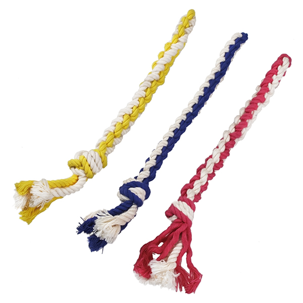 DoggyMan 2 Colos Cotton Stick ДОГГІМЕН КАНАТ ДВОКОЛІРНИЙ мотузкова іграшка для собак , В асортименті см фото 1