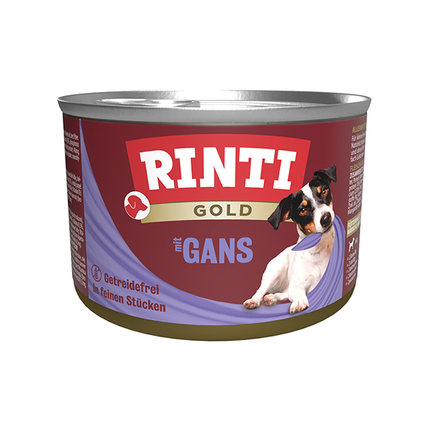 Rinti Gold mit Gans РІНТІ ГОЛД ГУСАК беззерновий повнораціонний натуральний вологий корм для собак фото 1
