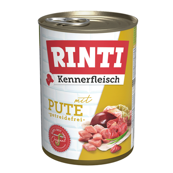 Rinti Kennerfleisch mit Pute РІНТІ КЕННЕРФЛЯЙШ ІНДИЧКА беззерновий повнораціонний натуральний вологий корм для собак , новий дизайн см фото 1