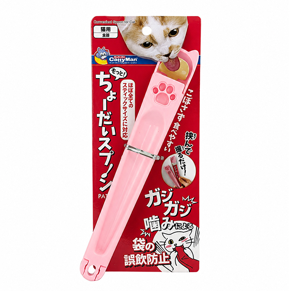 CattyMan Convenient Spoon КЕТТІМЕН ЛОЖКА для рідких ласощів у стіках для котів , Рожевий кг фото 1