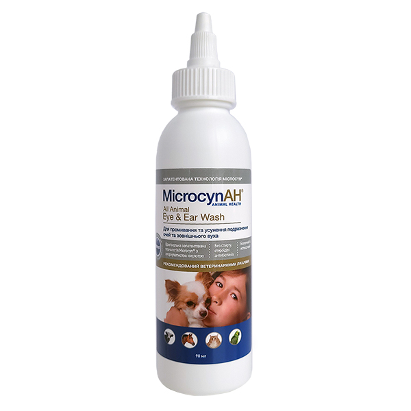 Microcyn Eye&Ear Wash МІКРОЦИН краплі для очей і вух всіх видів тварин фото 1